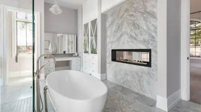 Icon Double Sided Slimline Firebox