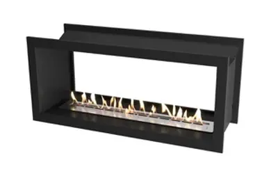 Icon Double Sided Slimline Firebox