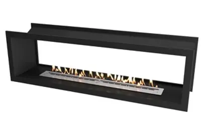 Icon Double Sided Slimline Firebox