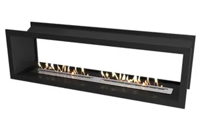 Icon Double Sided Slimline Firebox