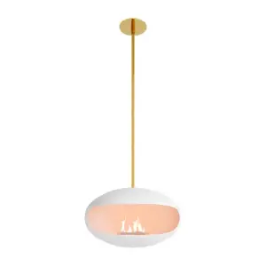 Cocoon Aeris - White Shell with Brass Pole