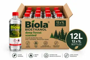 Biola Deep Forest Fragrance Bioethanol Fuel 12L Box
