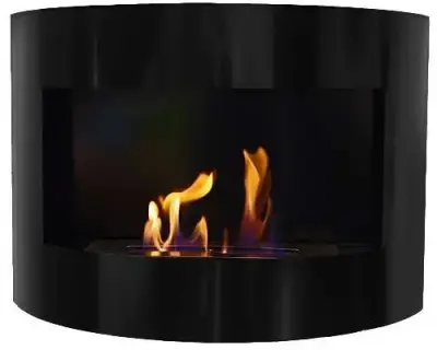 Riviera Deluxe Bio Ethanol FirePlace Black