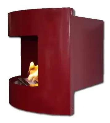 Riviera corner fireplace Deluxe Red