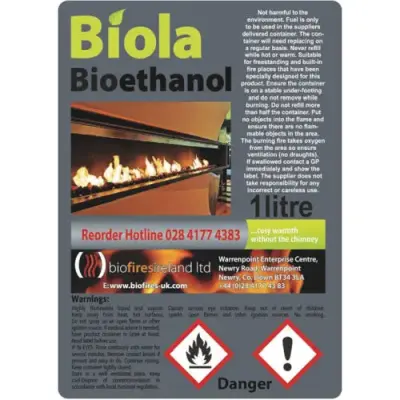 96L 'Biola' Premium Bioethanol Fuel
