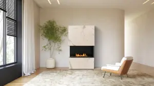 Stone Fireplace